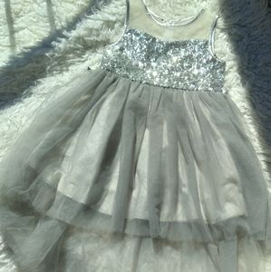 Sequin Sparkly Grey Dress